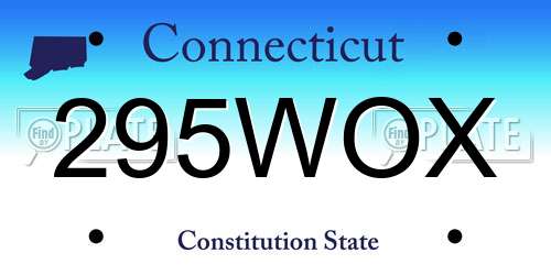 295WOX Connecticut License Plate