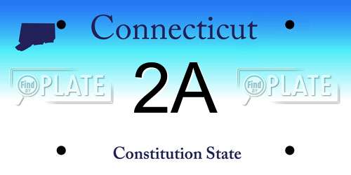 2A Connecticut License Plate
