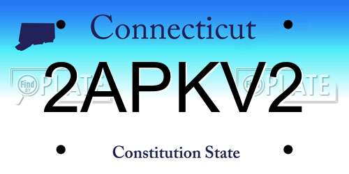 2APKV2 Connecticut License Plate