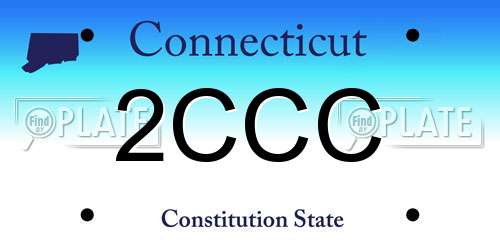 2CCC Connecticut License Plate