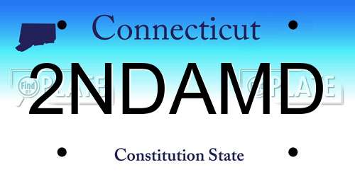 2NDAMD Connecticut License Plate