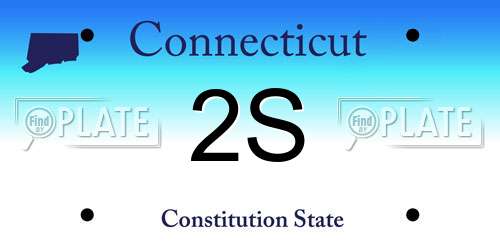 2S Connecticut License Plate