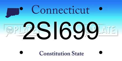 2SI699 Connecticut License Plate