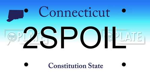 2SPOIL Connecticut License Plate