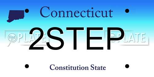 2STEP Connecticut License Plate