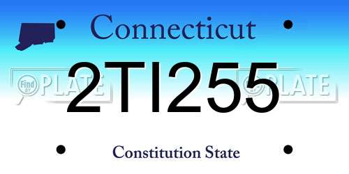 2TI255 Connecticut License Plate