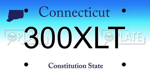 300XLT Connecticut License Plate