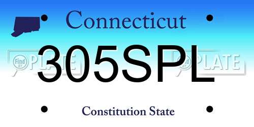 305SPL Connecticut License Plate