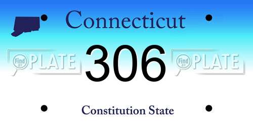 306 Connecticut License Plate