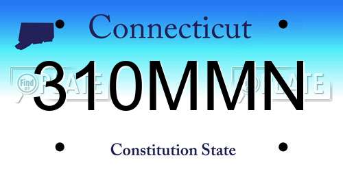 310MMN Connecticut License Plate