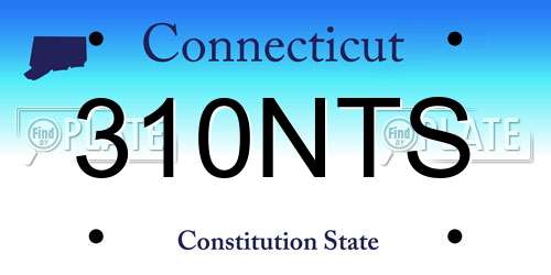 310NTS Connecticut License Plate