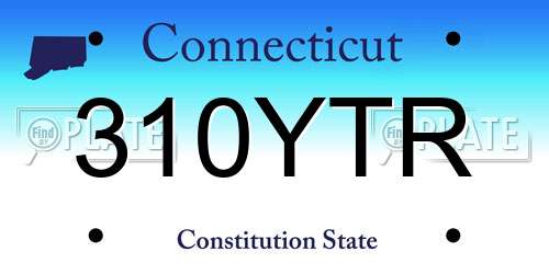 310YTR Connecticut License Plate