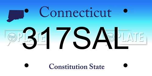 317SAL Connecticut License Plate
