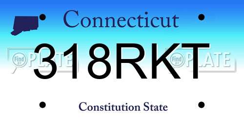 318RKT Connecticut License Plate