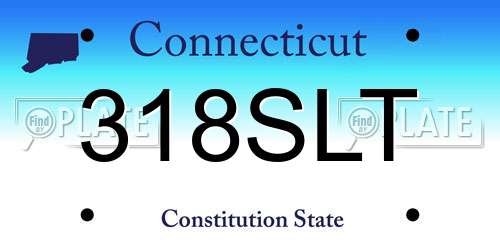 318SLT Connecticut License Plate