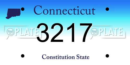 3217 Connecticut License Plate