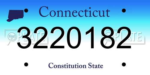 3220182 Connecticut License Plate