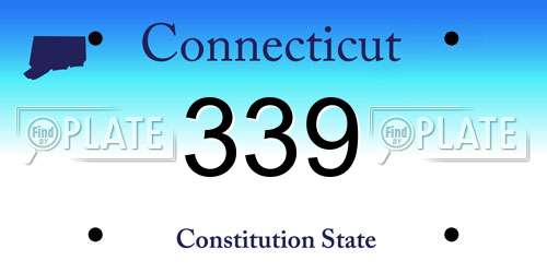 339 Connecticut License Plate
