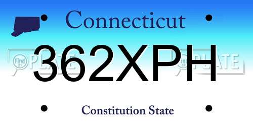 362XPH Connecticut License Plate