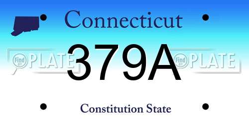 379A Connecticut License Plate