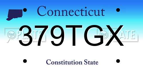 379TGX Connecticut License Plate