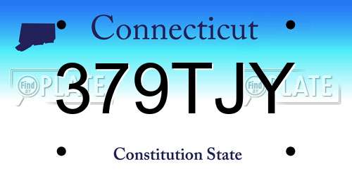 379TJY Connecticut License Plate