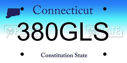 380GLS Connecticut License Plate