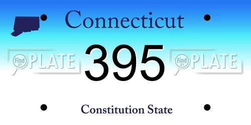 395 Connecticut License Plate