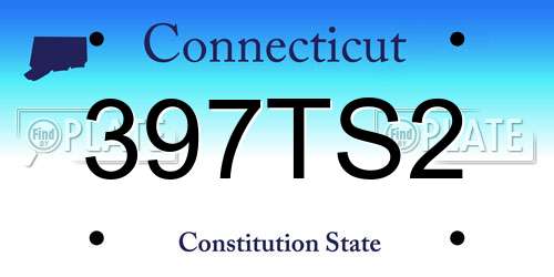 397TS2 Connecticut License Plate