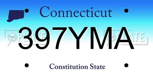 397YMA Connecticut License Plate