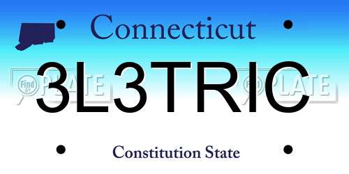 3L3TRIC Connecticut License Plate