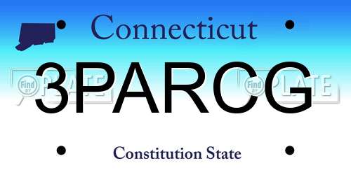 3PARCG Connecticut License Plate