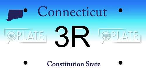 3R Connecticut License Plate
