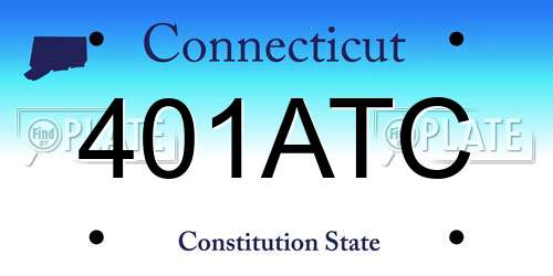 401ATC Connecticut License Plate