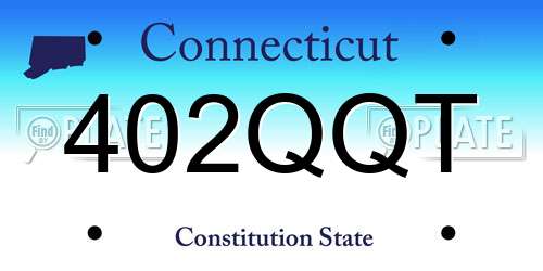 402QQT Connecticut License Plate