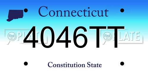 4046TT Connecticut License Plate