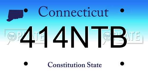 414NTB Connecticut License Plate
