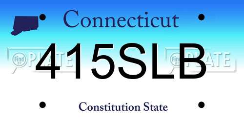 415SLB Connecticut License Plate