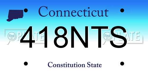 418NTS Connecticut License Plate