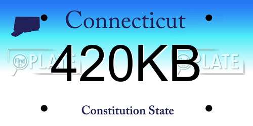 420KB Connecticut License Plate