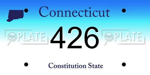 426 Connecticut License Plate