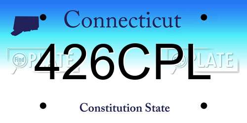 426CPL Connecticut License Plate