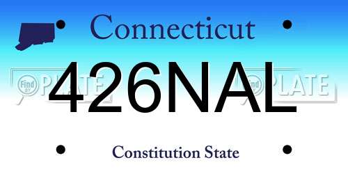 426NAL Connecticut License Plate