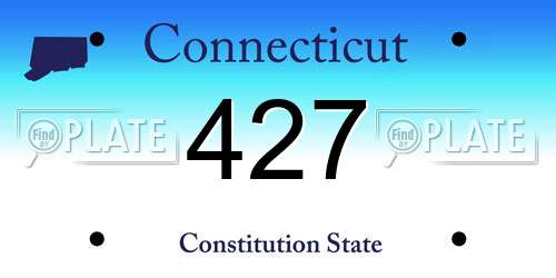 427 Connecticut License Plate