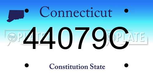 44079C Connecticut License Plate