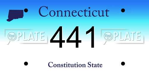 441 Connecticut License Plate