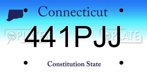 441PJJ Connecticut License Plate