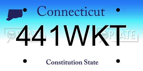 441WKT Connecticut License Plate
