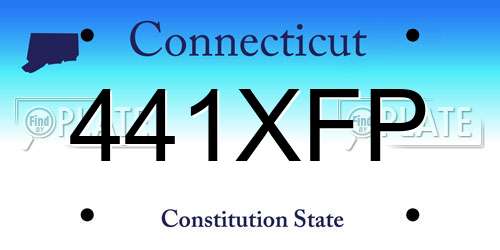 441XFP Connecticut License Plate