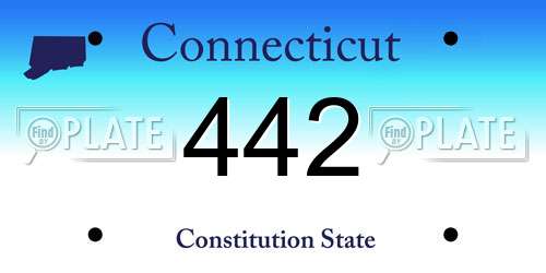 442 Connecticut License Plate